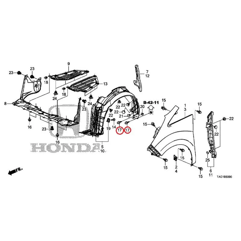[NEW] JDM HONDA STEP WGN SPADA RP5 2020 Front Fenders GENUINE OEM - Image 18