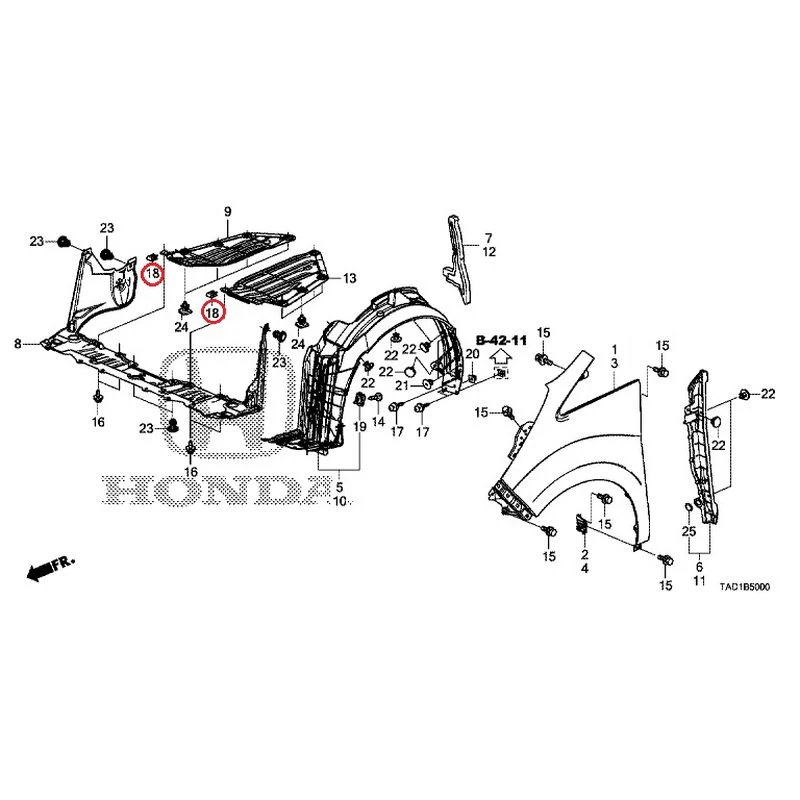 [NEW] JDM HONDA STEP WGN SPADA RP5 2020 Front Fenders GENUINE OEM - Image 19