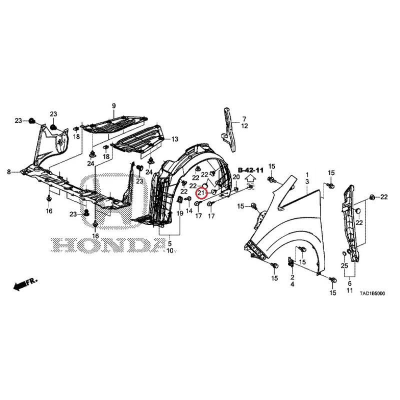 [NEW] JDM HONDA STEP WGN SPADA RP5 2020 Front Fenders GENUINE OEM - Image 22