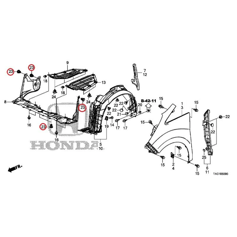 [NEW] JDM HONDA STEP WGN SPADA RP5 2020 Front Fenders GENUINE OEM - Image 24