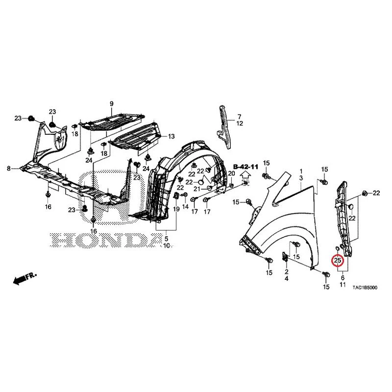 [NEW] JDM HONDA STEP WGN SPADA RP5 2020 Front Fenders GENUINE OEM - Image 26