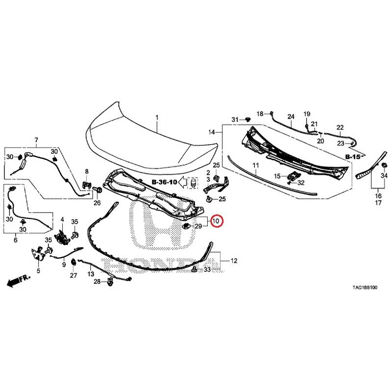 [NEW] JDM HONDA STEP WGN SPADA RP5 2020 Hood GENUINE OEM - Image 11