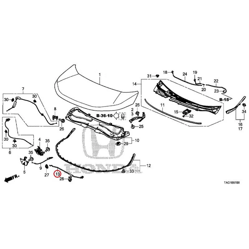 [NEW] JDM HONDA STEP WGN SPADA RP5 2020 Hood GENUINE OEM - Image 14