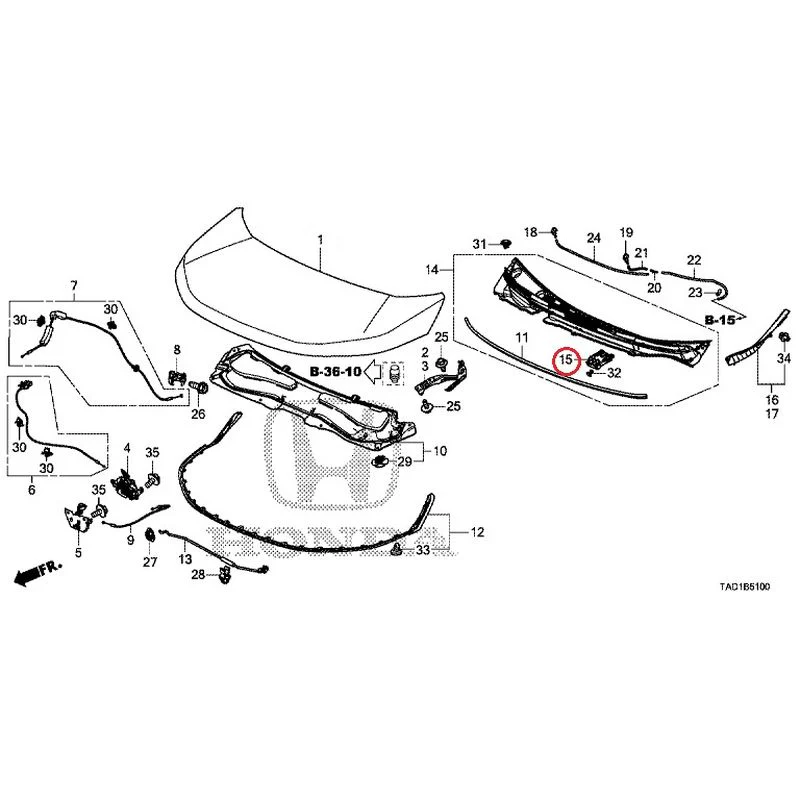 [NEW] JDM HONDA STEP WGN SPADA RP5 2020 Hood GENUINE OEM - Image 16