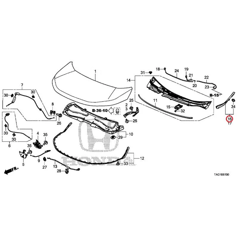 [NEW] JDM HONDA STEP WGN SPADA RP5 2020 Hood GENUINE OEM - Image 17