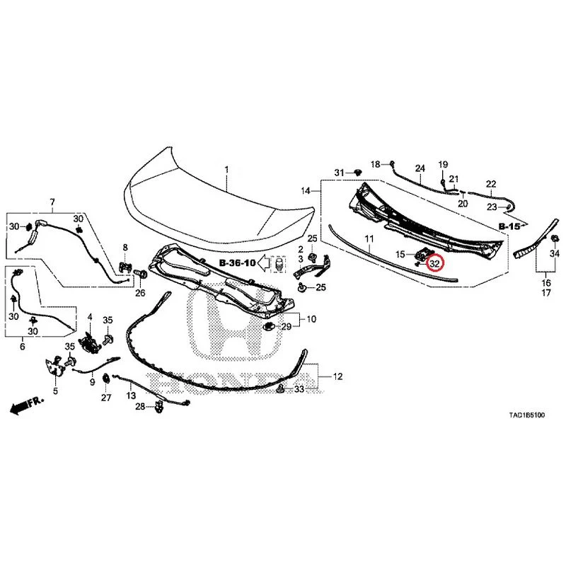 [NEW] JDM HONDA STEP WGN SPADA RP5 2020 Hood GENUINE OEM - Image 33