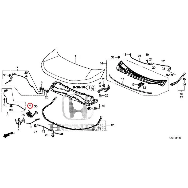 [NEW] JDM HONDA STEP WGN SPADA RP5 2020 Hood GENUINE OEM - Image 5