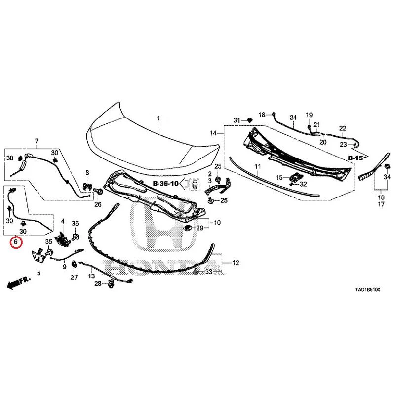[NEW] JDM HONDA STEP WGN SPADA RP5 2020 Hood GENUINE OEM - Image 7