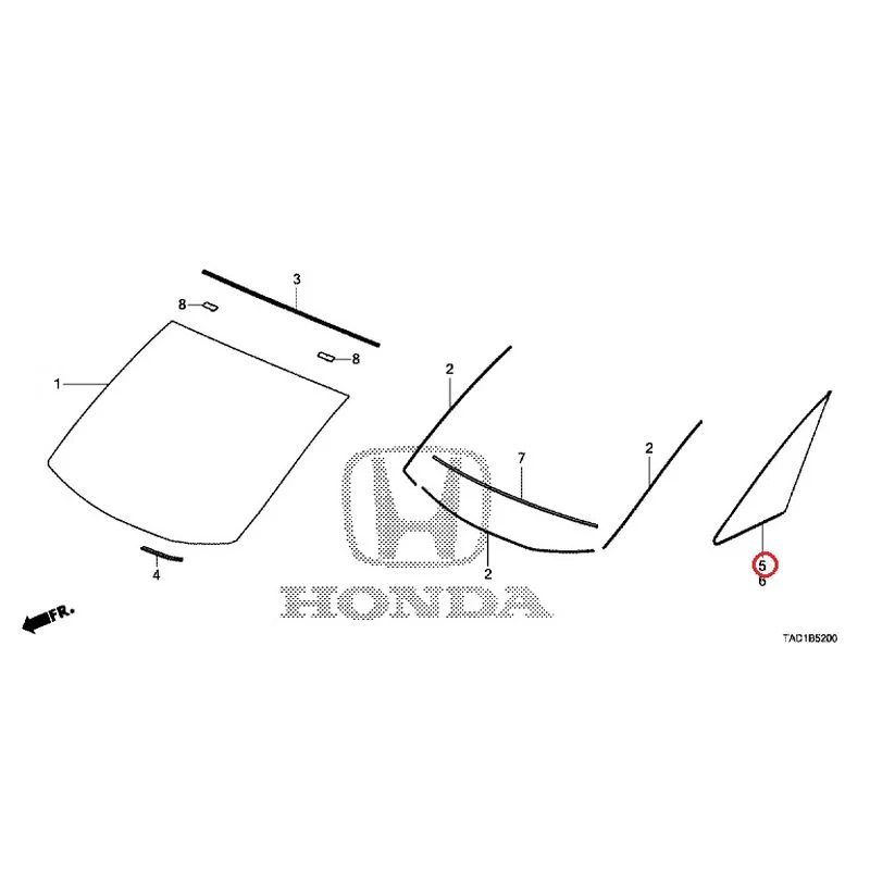 [NEW] JDM HONDA STEP WGN SPADA RP5 2020 Front Windshield GENUINE OEM - Image 6