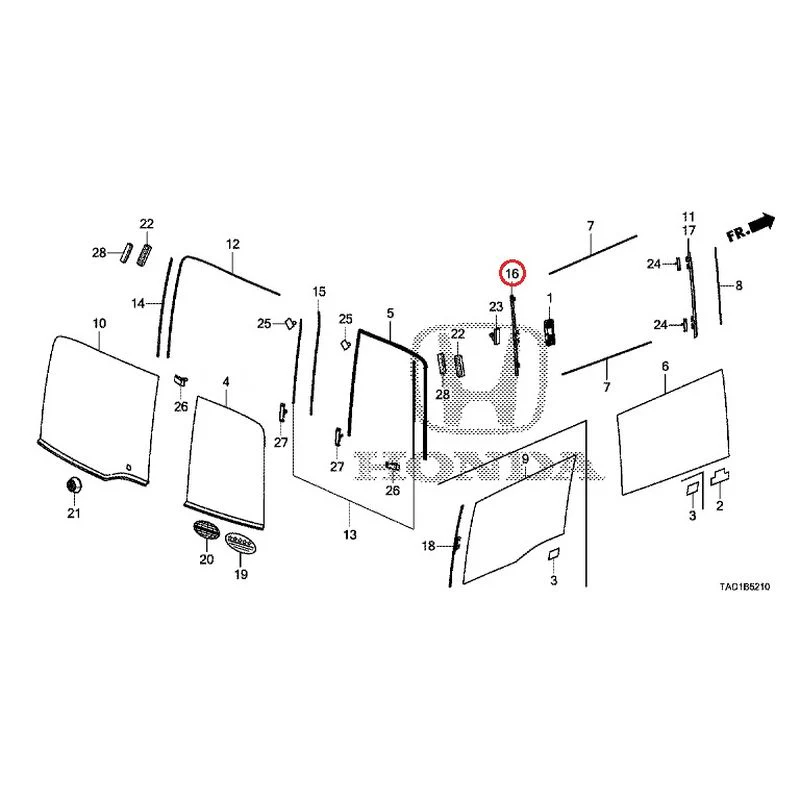 [NEW] JDM HONDA STEP WGN SPADA RP5 2020 Rear Windshield Glass/Quarter Glass (1) GENUINE OEM - Image 17