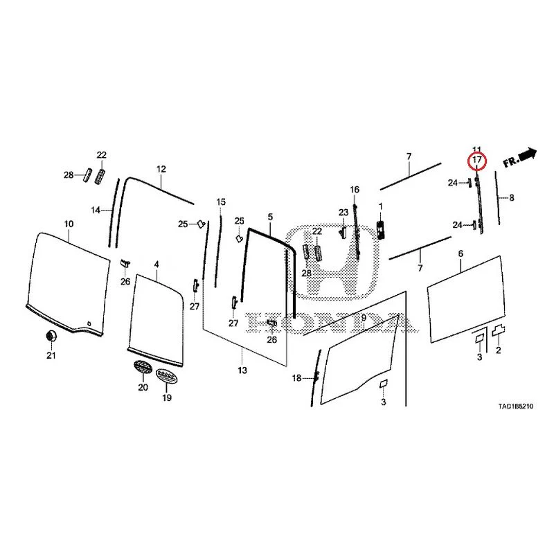 [NEW] JDM HONDA STEP WGN SPADA RP5 2020 Rear Windshield Glass/Quarter Glass (1) GENUINE OEM - Image 18