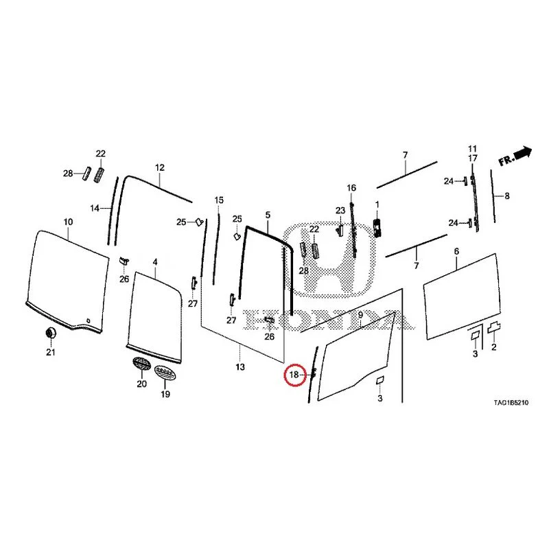 [NEW] JDM HONDA STEP WGN SPADA RP5 2020 Rear Windshield Glass/Quarter Glass (1) GENUINE OEM - Image 19