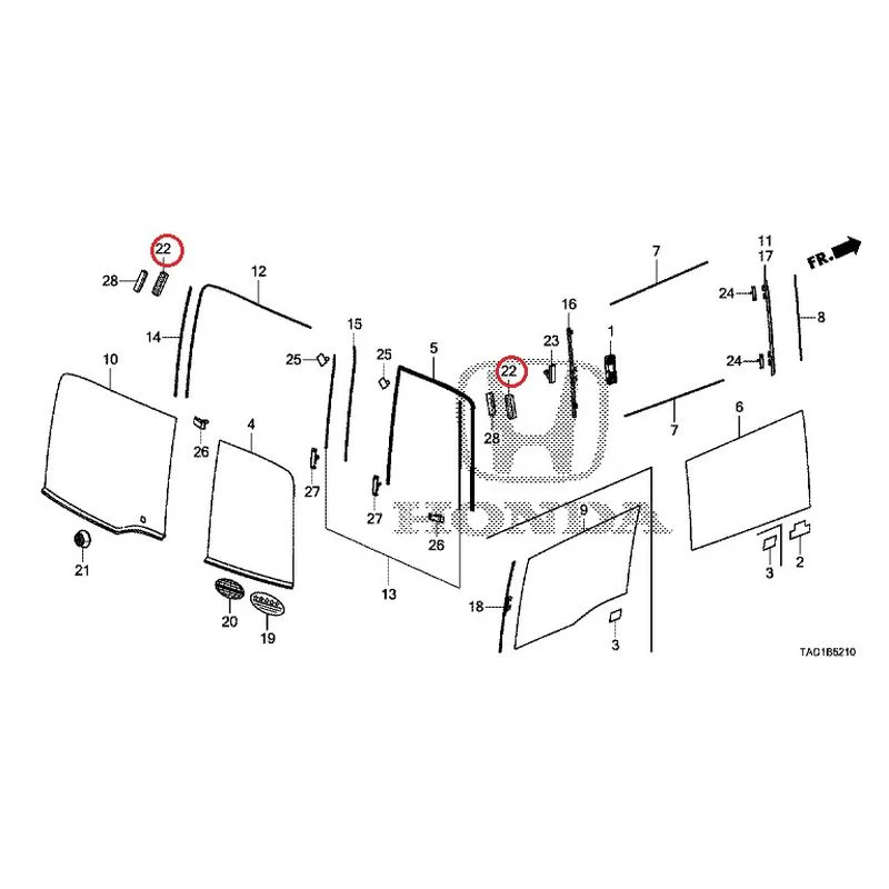 [NEW] JDM HONDA STEP WGN SPADA RP5 2020 Rear Windshield Glass/Quarter Glass (1) GENUINE OEM - Image 23