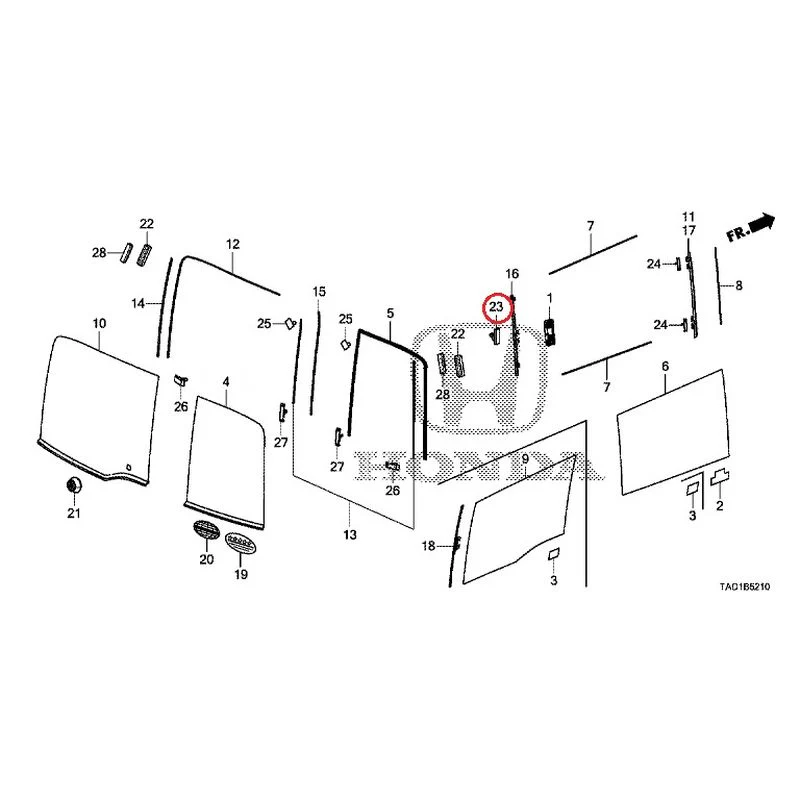 [NEW] JDM HONDA STEP WGN SPADA RP5 2020 Rear Windshield Glass/Quarter Glass (1) GENUINE OEM - Image 24