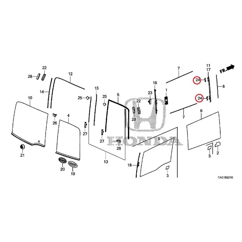 [NEW] JDM HONDA STEP WGN SPADA RP5 2020 Rear Windshield Glass/Quarter Glass (1) GENUINE OEM - Image 25