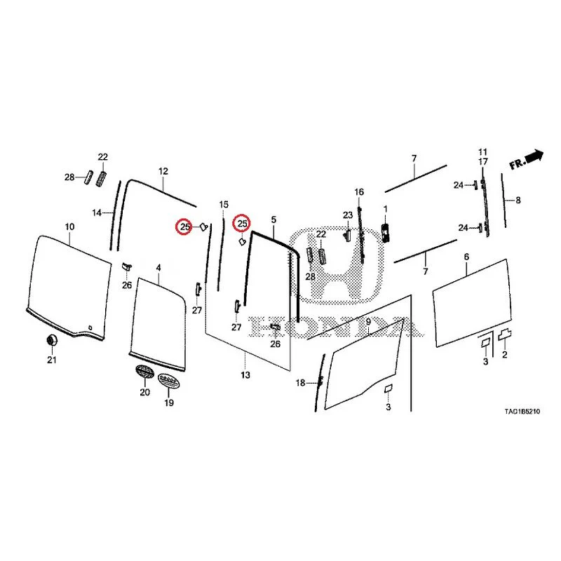 [NEW] JDM HONDA STEP WGN SPADA RP5 2020 Rear Windshield Glass/Quarter Glass (1) GENUINE OEM - Image 26