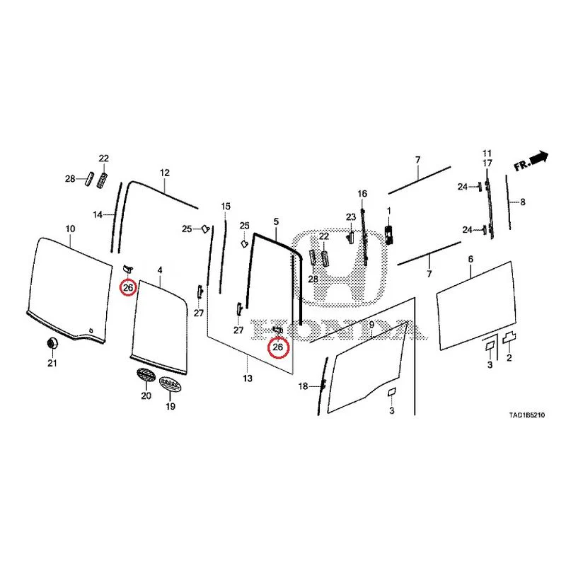 [NEW] JDM HONDA STEP WGN SPADA RP5 2020 Rear Windshield Glass/Quarter Glass (1) GENUINE OEM - Image 27
