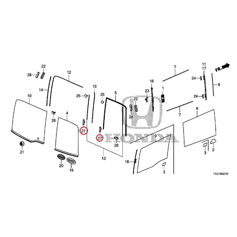 [NEW] JDM HONDA STEP WGN SPADA RP5 2020 Rear Windshield Glass/Quarter Glass (1) GENUINE OEM - Image 28