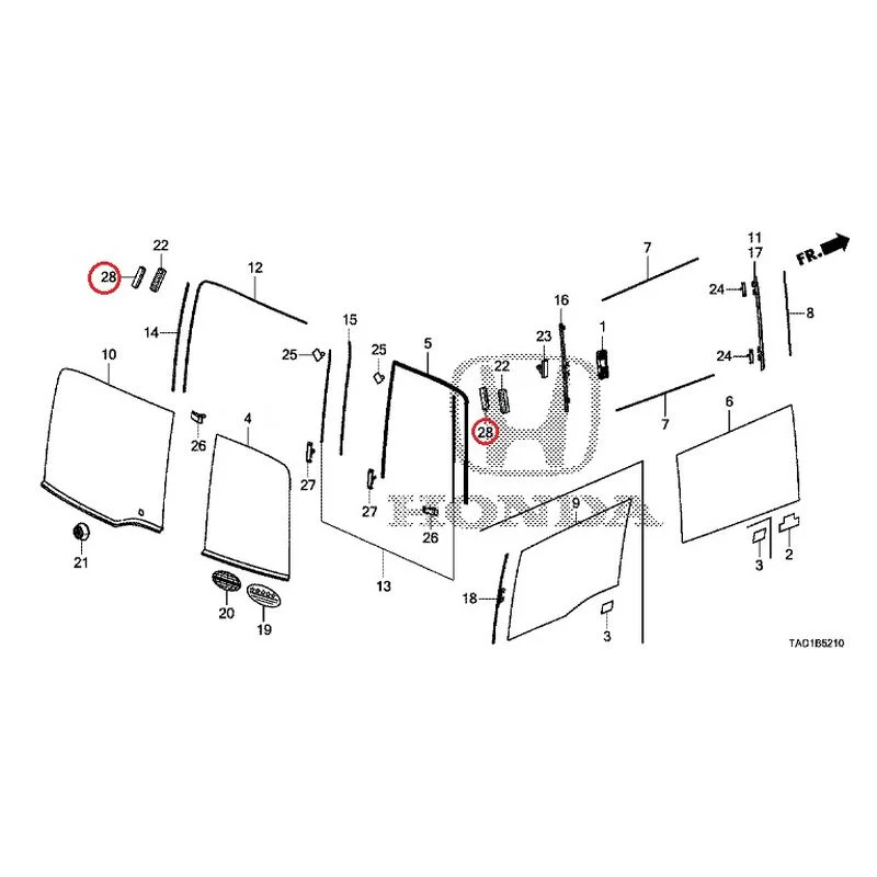 [NEW] JDM HONDA STEP WGN SPADA RP5 2020 Rear Windshield Glass/Quarter Glass (1) GENUINE OEM - Image 29