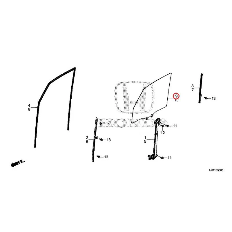 [NEW] JDM HONDA STEP WGN SPADA RP5 2020 Front Door Glass/Regulator GENUINE OEM - Image 10