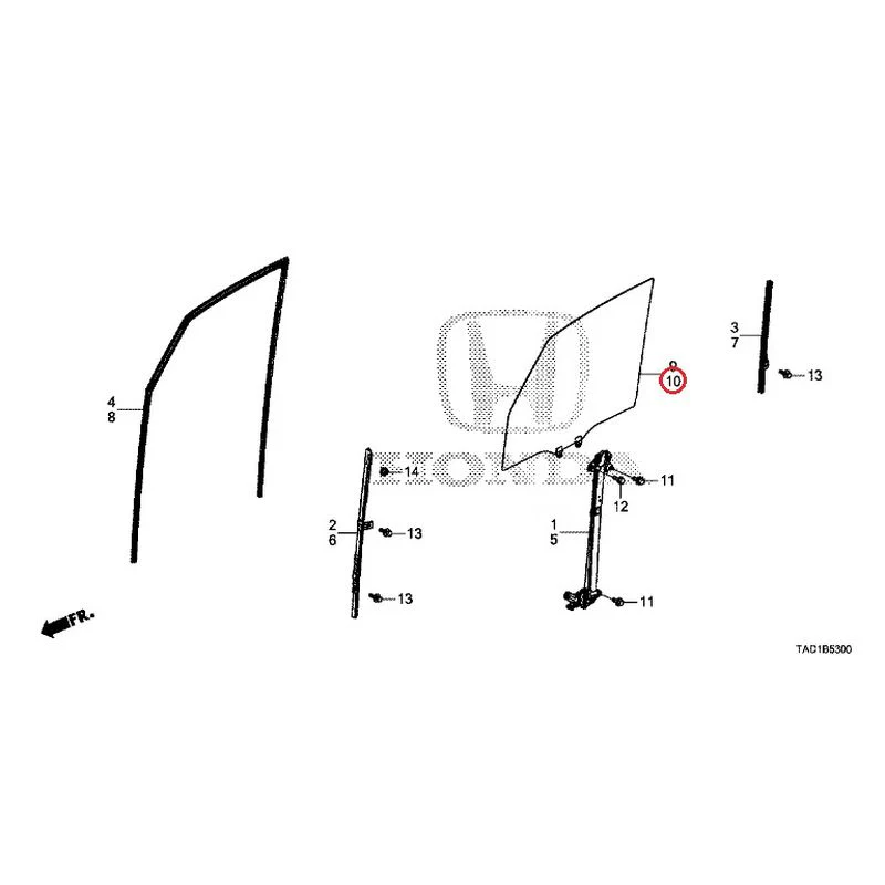 [NEW] JDM HONDA STEP WGN SPADA RP5 2020 Front Door Glass/Regulator GENUINE OEM - Image 11