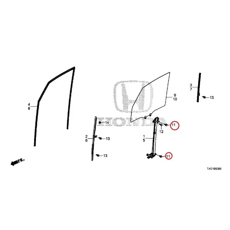 [NEW] JDM HONDA STEP WGN SPADA RP5 2020 Front Door Glass/Regulator GENUINE OEM - Image 12