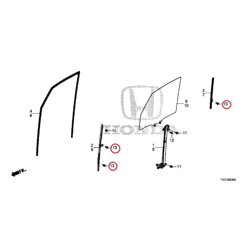 [NEW] JDM HONDA STEP WGN SPADA RP5 2020 Front Door Glass/Regulator GENUINE OEM - Image 14