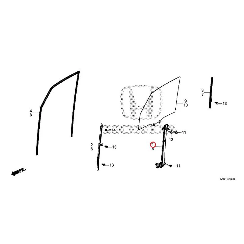 [NEW] JDM HONDA STEP WGN SPADA RP5 2020 Front Door Glass/Regulator GENUINE OEM - Image 2
