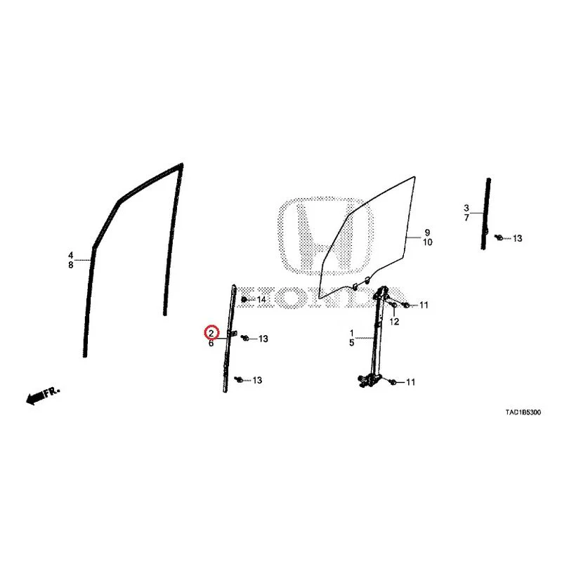 [NEW] JDM HONDA STEP WGN SPADA RP5 2020 Front Door Glass/Regulator GENUINE OEM - Image 3