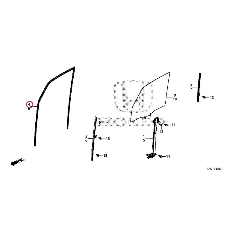 [NEW] JDM HONDA STEP WGN SPADA RP5 2020 Front Door Glass/Regulator GENUINE OEM - Image 5