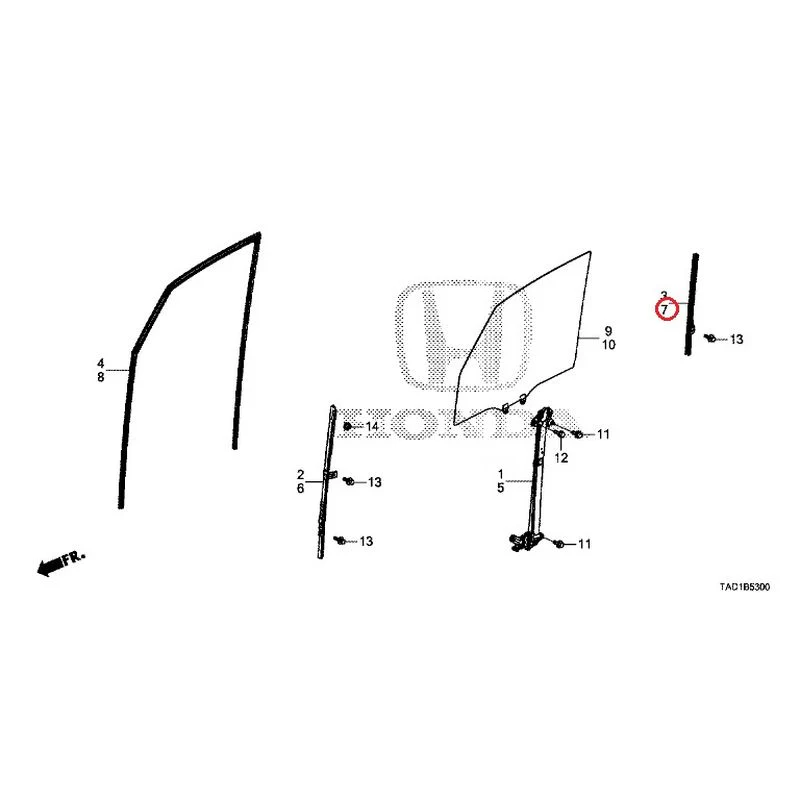 [NEW] JDM HONDA STEP WGN SPADA RP5 2020 Front Door Glass/Regulator GENUINE OEM - Image 8