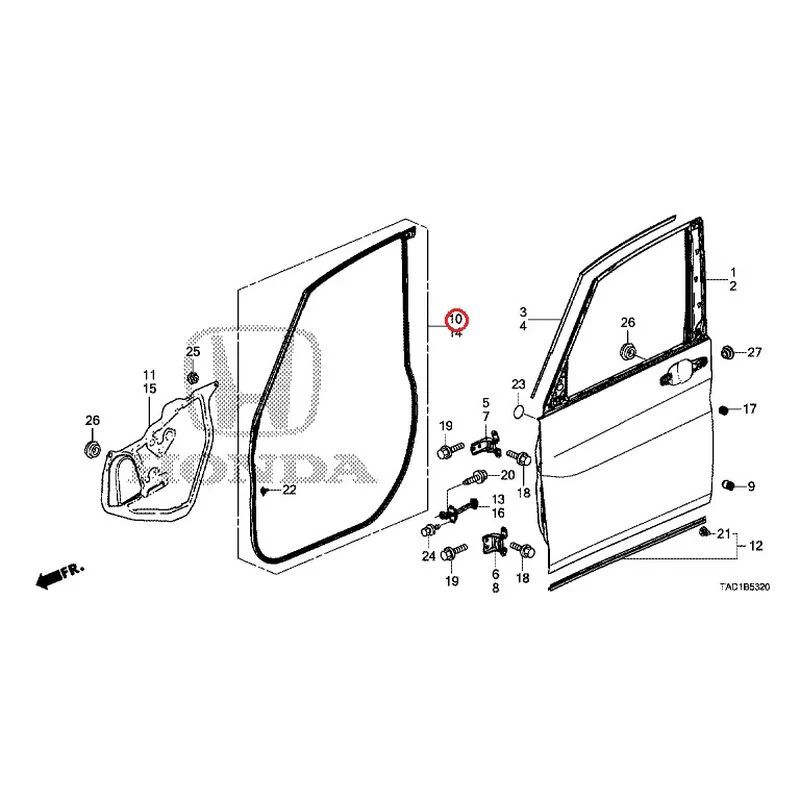 [NEW] JDM HONDA STEP WGN SPADA RP5 2020 Front Door Panel GENUINE OEM - Image 11