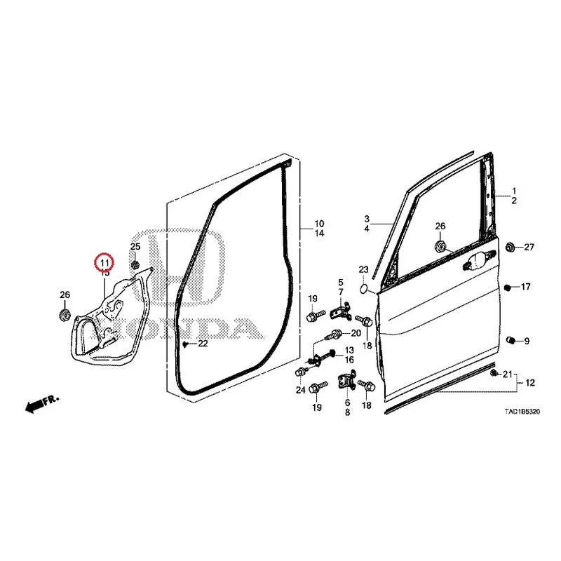 [NEW] JDM HONDA STEP WGN SPADA RP5 2020 Front Door Panel GENUINE OEM - Image 12