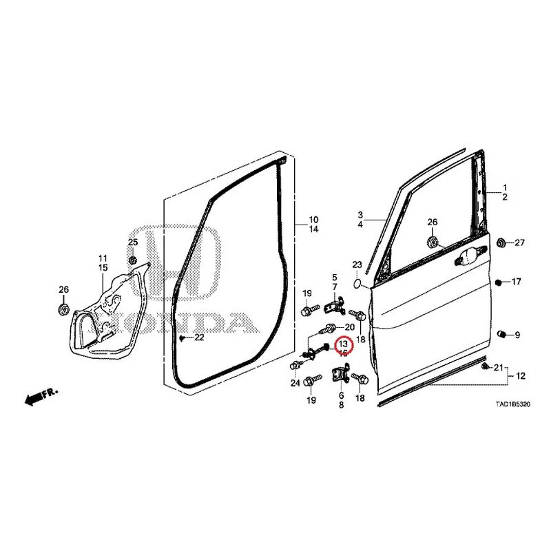 [NEW] JDM HONDA STEP WGN SPADA RP5 2020 Front Door Panel GENUINE OEM - Image 14