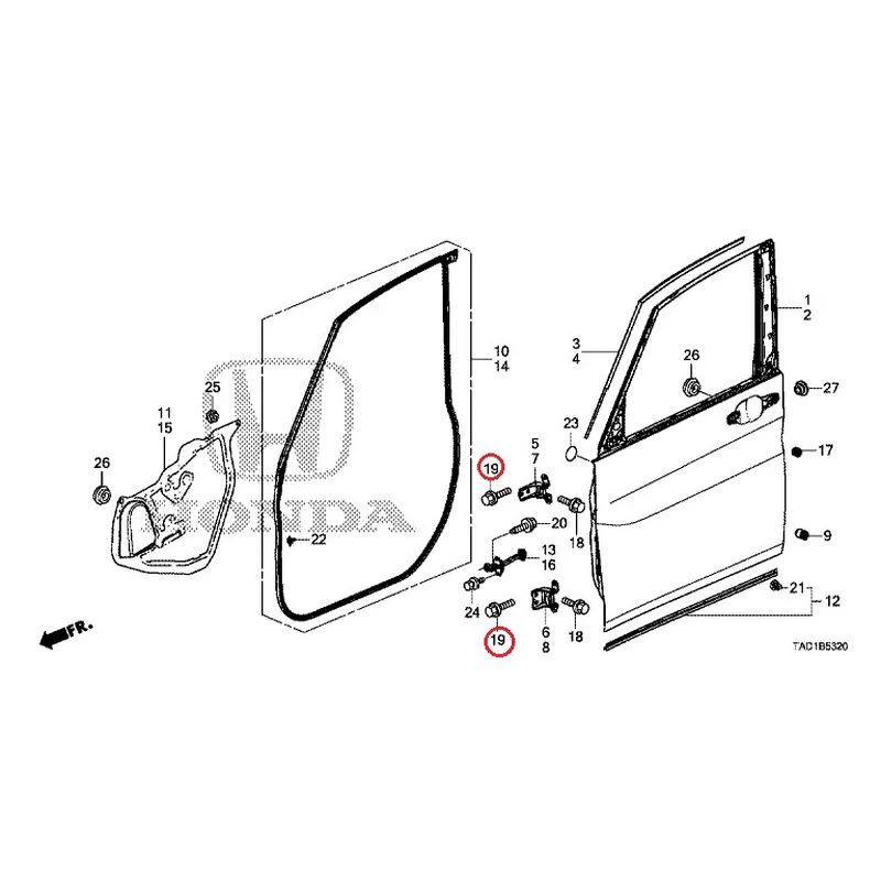 [NEW] JDM HONDA STEP WGN SPADA RP5 2020 Front Door Panel GENUINE OEM - Image 21