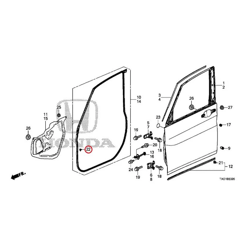 [NEW] JDM HONDA STEP WGN SPADA RP5 2020 Front Door Panel GENUINE OEM - Image 24