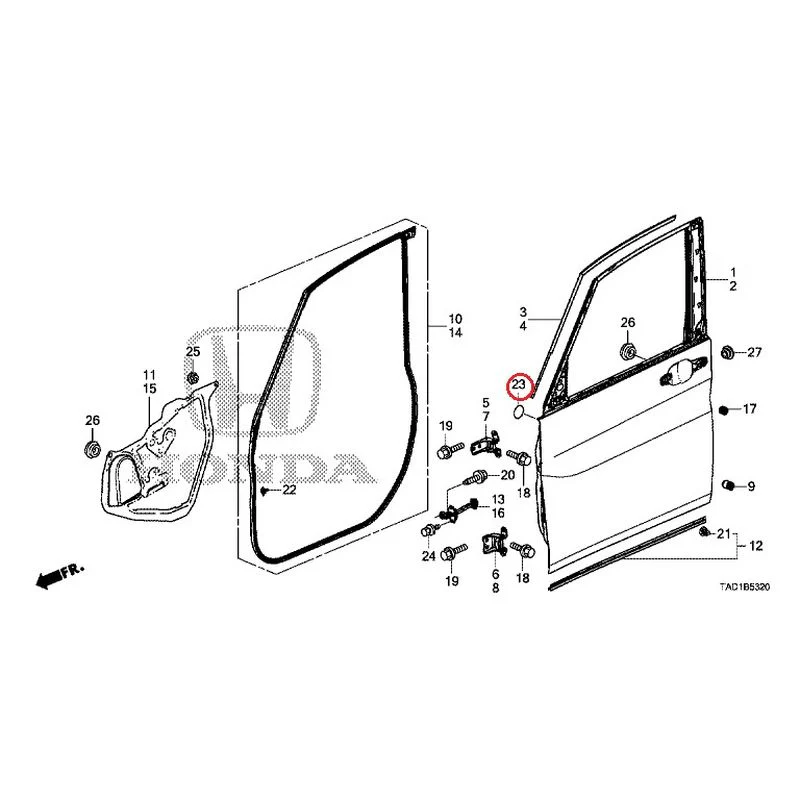 [NEW] JDM HONDA STEP WGN SPADA RP5 2020 Front Door Panel GENUINE OEM - Image 25