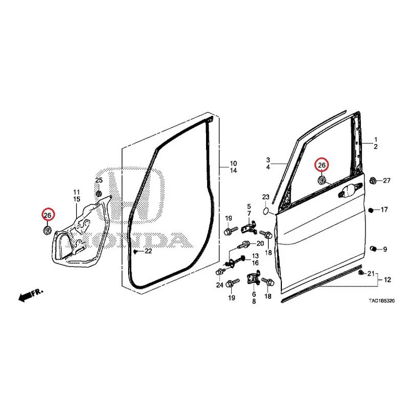 [NEW] JDM HONDA STEP WGN SPADA RP5 2020 Front Door Panel GENUINE OEM - Image 28