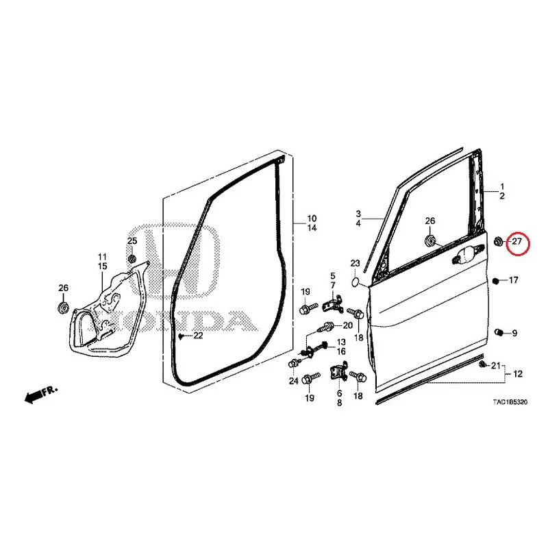 [NEW] JDM HONDA STEP WGN SPADA RP5 2020 Front Door Panel GENUINE OEM - Image 29