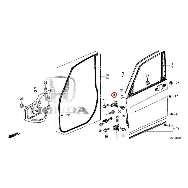 [NEW] JDM HONDA STEP WGN SPADA RP5 2020 Front Door Panel GENUINE OEM - Image 6
