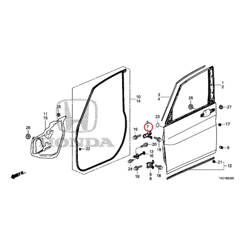 [NEW] JDM HONDA STEP WGN SPADA RP5 2020 Front Door Panel GENUINE OEM - Image 8