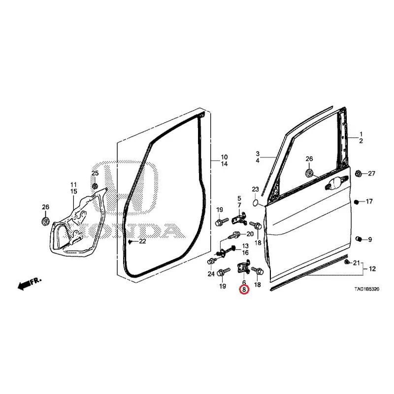 [NEW] JDM HONDA STEP WGN SPADA RP5 2020 Front Door Panel GENUINE OEM - Image 9