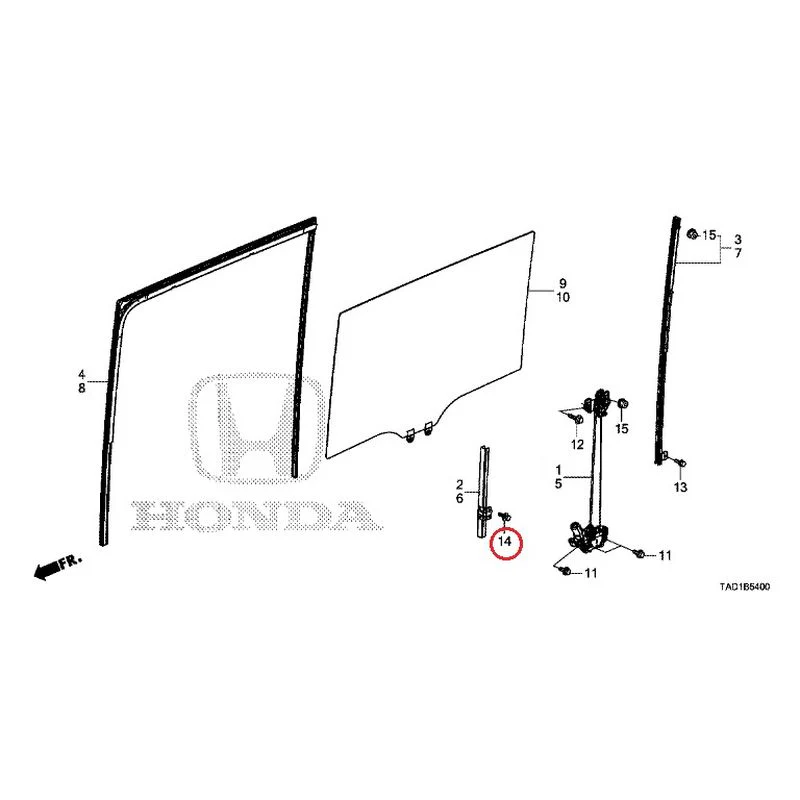 [NEW] JDM HONDA STEP WGN SPADA RP5 2020 Sliding Door Glass/Regulator GENUINE OEM - Image 16