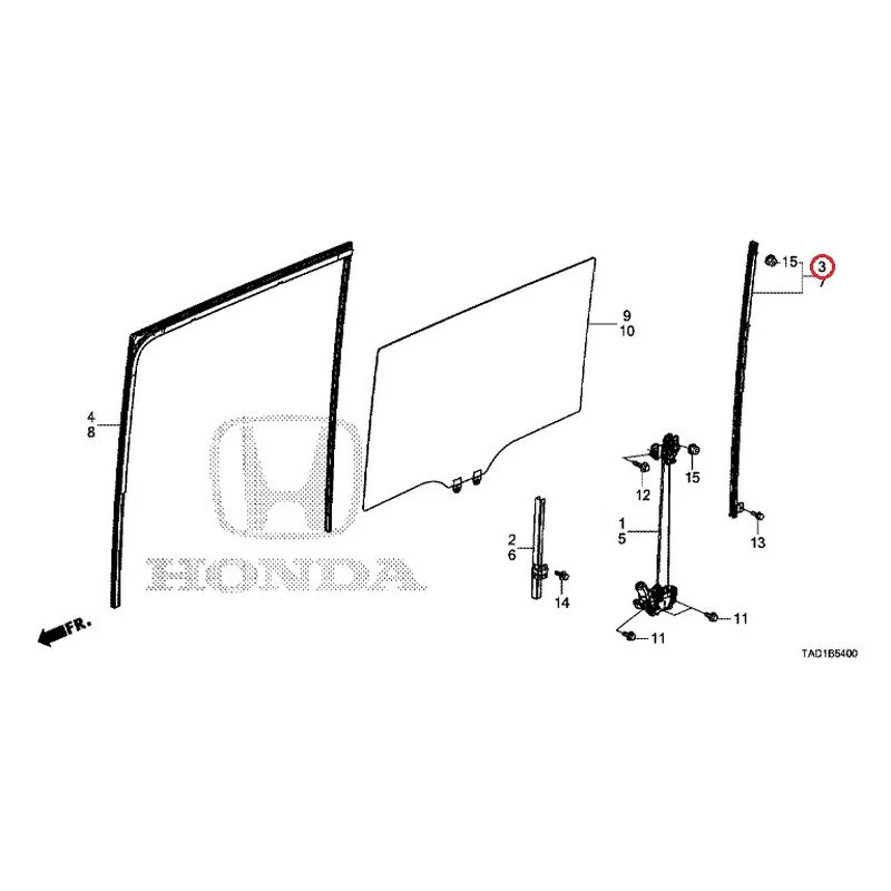 [NEW] JDM HONDA STEP WGN SPADA RP5 2020 Sliding Door Glass/Regulator GENUINE OEM - Image 4