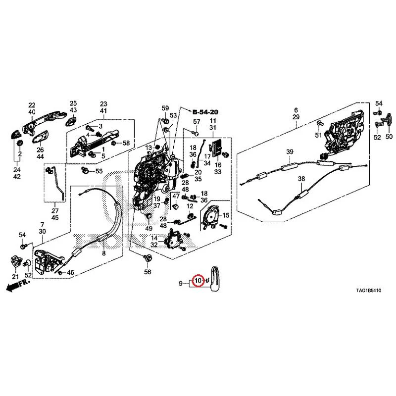 [NEW] JDM HONDA STEP WGN SPADA RP5 2020 Sliding Door Lock/Outer Handle GENUINE OEM - Image 11
