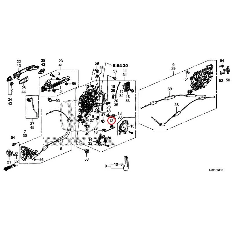 [NEW] JDM HONDA STEP WGN SPADA RP5 2020 Sliding Door Lock/Outer Handle GENUINE OEM - Image 13