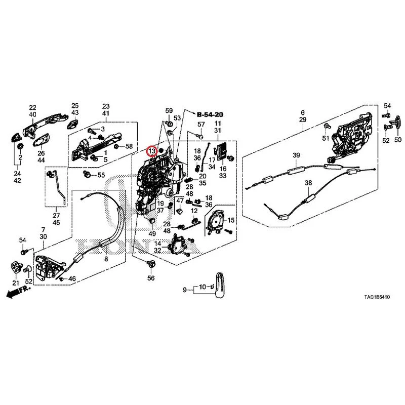 [NEW] JDM HONDA STEP WGN SPADA RP5 2020 Sliding Door Lock/Outer Handle GENUINE OEM - Image 14