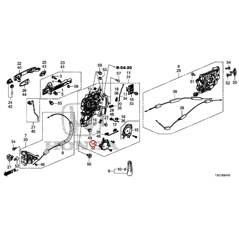 [NEW] JDM HONDA STEP WGN SPADA RP5 2020 Sliding Door Lock/Outer Handle GENUINE OEM - Image 15