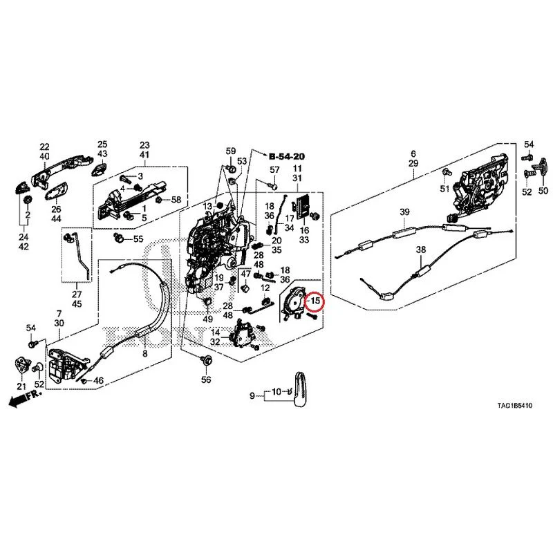 [NEW] JDM HONDA STEP WGN SPADA RP5 2020 Sliding Door Lock/Outer Handle GENUINE OEM - Image 16