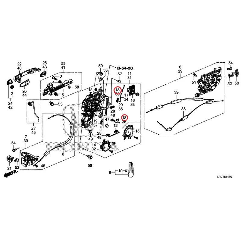 [NEW] JDM HONDA STEP WGN SPADA RP5 2020 Sliding Door Lock/Outer Handle GENUINE OEM - Image 19